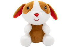 2-in-1 plush toy balloon weight dog with hook, 11cm, 90g