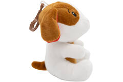 2-in-1 plush toy balloon weight dog with hook, 11cm, 90g