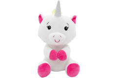 2-in-1 plush toy balloon weight unicorn with loop, 21cm, 170g