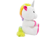 2-in-1 plush toy balloon weight unicorn with loop, 21cm, 170g