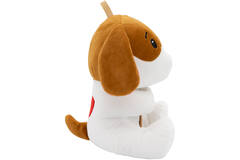 2-in-1 plush toy balloon weight dog with loop, 21cm, 170g