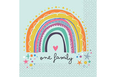 16 napkins "One family" 33cm x 33cm