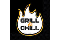16 napkins "Grill & Chill" 33cm x 33cm