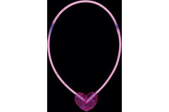 Glow Stick Necklace including heart