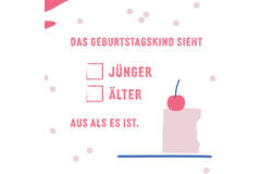 12 Flip napkins "Geburtstag" 33x33cm, double-sided printed
