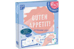 12 Flip napkins "nettes Abendessen" 33x33cm, double-sided printed