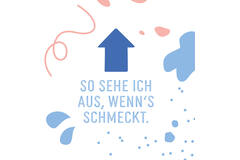 12 Flip napkins "nettes Abendessen" 33x33cm, double-sided printed