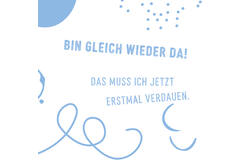 12 Flip napkins "nettes Abendessen" 33x33cm, double-sided printed