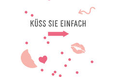 12 Flip napkins "Flirtparty" 33x33cm, double-sided printed