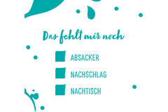 12 Flip napkins "Dinner" 33x33cm, double-sided printed
