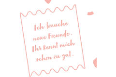 12 Flip napkins "Abend mit Freunden" 33x33cm, double-sided printed