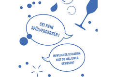 12 Flip napkins "humorvolles Date" 33x33cm, double-sided printed