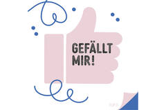 12 Flip napkins "gesprächiges Miteinander" 33x33cm, double-sided printed