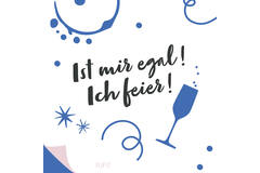 12 Flip napkins "gesprächiges Miteinander" 33x33cm, double-sided printed