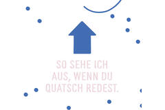 12 Flip napkins "gesprächiges Miteinander" 33x33cm, double-sided printed