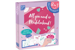 12 Flip napkins "Mädelsabend" 33x33cm, double-sided printed