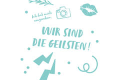 12 Flip napkins "Mädelsabend" 33x33cm, double-sided printed
