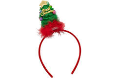 Headband Christmas Tree Plush with Light One Size