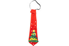 Tie Christmas Tree Red One Size