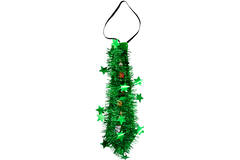 Tie Christmas Tree Green with Light One Size