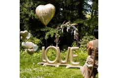 Standing Foil Balloon Set - L O V E - 86 cm