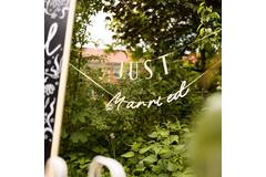 Letter Garland Set - JUST Married - Wedding - Wood - 3 meter