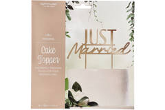 Cake Topper - JUST Married - Wedding