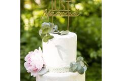 Cake Topper - JUST Married - Wedding