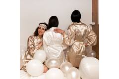 Sleep Mask & Scrunchie - Bride Squad - Wedding - Cream