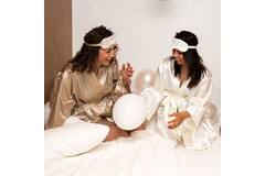 Sleep Mask & Scrunchie - Bride Squad - Wedding - Cream