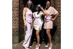 Sun visor cap - Bride Squad - She Said Yaasss - Pink