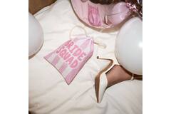 Gift bag - Bride Squad - She Said Yaasss - Polyester - Pink/White
