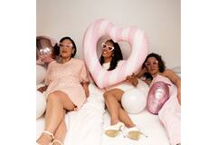 Inflatable picture frame - Heart - She Said Yaasss - Pink/White - 75 cm