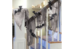 Gauze Draping With Glitter Bats Fabric / Paper 60.9 x 457 cm / 25.4 cm