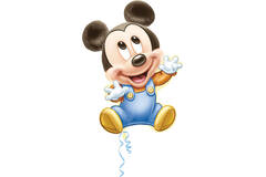 Foil Balloon - Shape - Baby Mickey Mouse