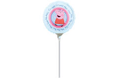 Foil Balloon - Mini Shape - Peppa Pig - "Grunt! Grunt! Hee Hee Ha. Ho ho ho." - 23 cm