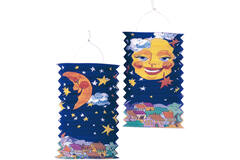 Drop Lantern Sun & Moon Paper 28 cm