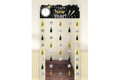 Door Curtain Happy New Year Plastic 195.5 x 99 cm
