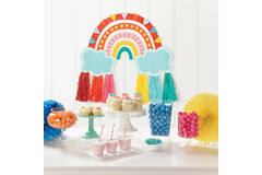 Wall Decoration Kit Retro Rainbow Paper 41.9 x 68.5 cm