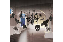 Decoration Kit Glitter Chandelier Paper / Foil 17 Pieces 716 cm / 9.1 - 60.9 cm