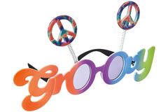 Fun Shades Groovy 60's Plastic / Metal 24.4 x 6.3 cm