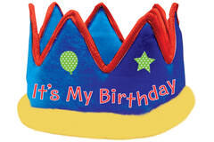 Crown It's My Birthday Fabric 57.7 x 13.9 cm