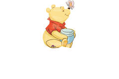 Foil Balloon - Mini Shape - Winnie the Pooh, butterfly & pot – 20 x 33 cm