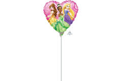 Foil Balloon – Mini Shape – Heart – Disney Princesses – 23 cm
