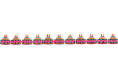 Garland Birthday Cake Paper 20 x 400 cm