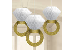3 Honeycomb Decorations Wedding Decorations Paper 30.4cm