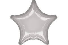 Foil Balloon - Shape - Star - Metallic Silver - 48 cm