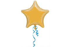 Foil balloon - Shape - Star - Metallic Gold - 48 cm
