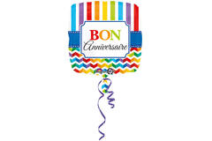 18in/45cm Stripes & Chevron BonAnniv