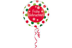 Foil Balloon - "Frohe Weihnachten!" - 45 cm